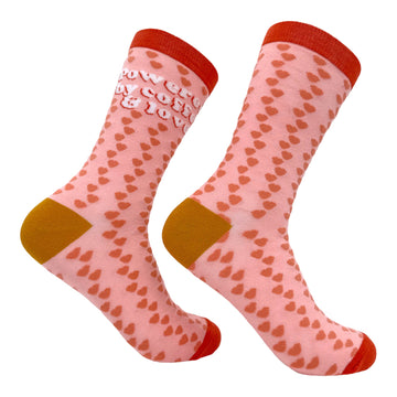 Women's Powered By Coffee And Love Socks