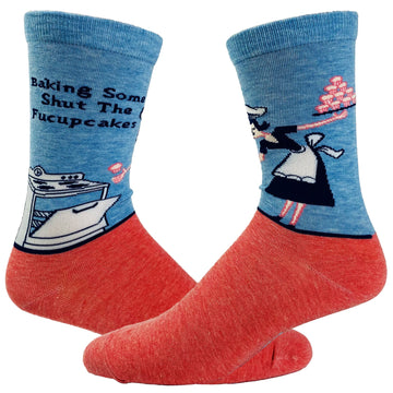 Women's Baking Some Shut The Fucupcakes Socks