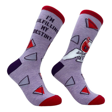 Women's Im Fulfilling My Destiny Wine Socks